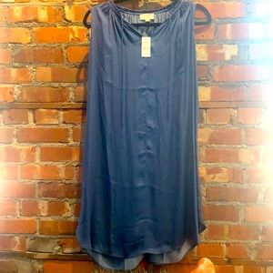 NWT Loft flowy blue dress - XXS